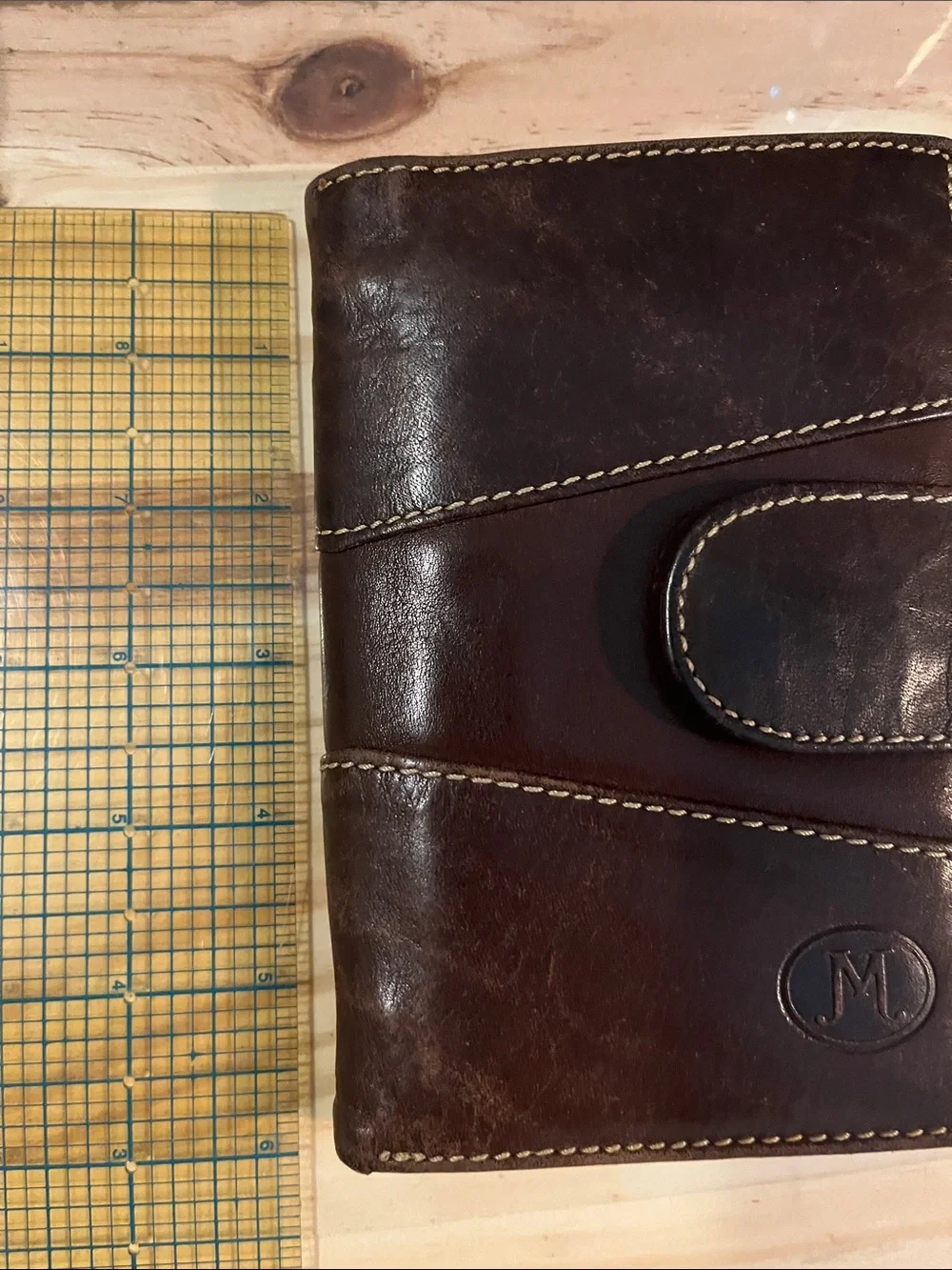 Genuine Leather Women Wallet with Snap Closure * El Corte Inglés - Brown leather